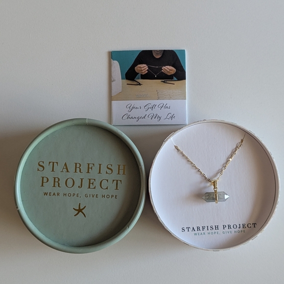 Labradorite Crystal Charm Necklace 14k Gold-plated Stainless Steel Adjustable - Picture 11 of 13